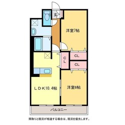 ピュアライフ坂井IIの物件間取画像